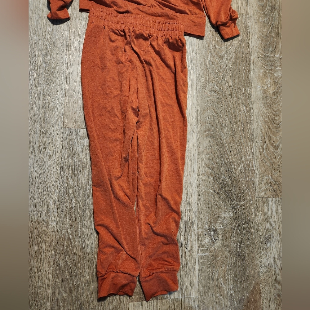 Kids' Cozy Rust Matching Set - Picture 6 of 8